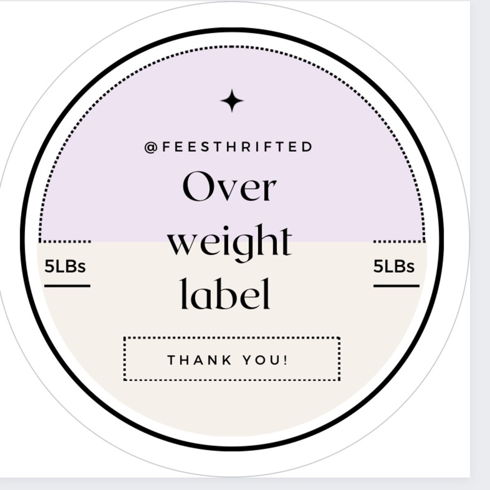 📦Shipping /Overweight Label order
